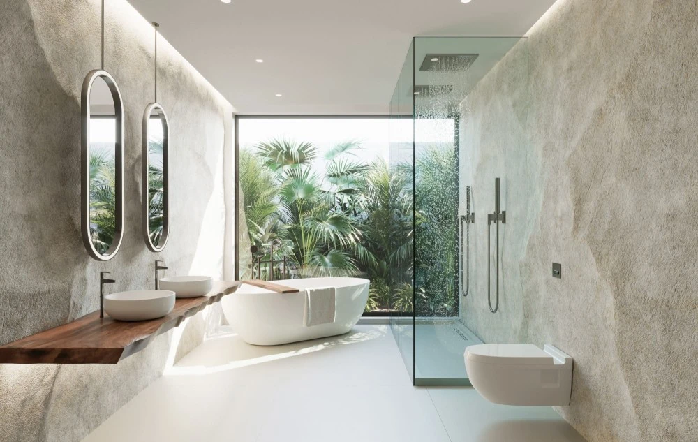 bathroom tiling