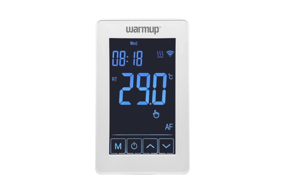 Dual touch Programmable Thermostat white